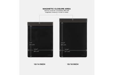 Image of SLNT Vertical Faraday Laptop Sleeve, Black, 15/16in, SPS-VL15BN