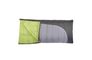 Image of Slumberjack Forest 20 Reg RH Sleeping Bag, 80 x 34 in, Black/Gray 51720618RR