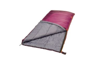 Image of Slumberjack Jenny 0 Womens Reg RH Sleeping Bag, 80 x 34 in, Purple, 51720818RR