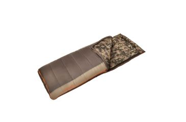 Image of Slumberjack Wheeler Lake Sleeping Bag, 0 Degree Fahrenheit, Brown/Tan/Desert Camo, 51728118