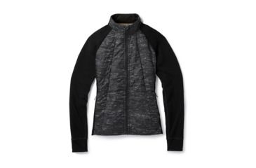Image of Smartwool Smartloft 60 Jacket-Women's, Black-Light Gray, Medium, SW014074007-M
