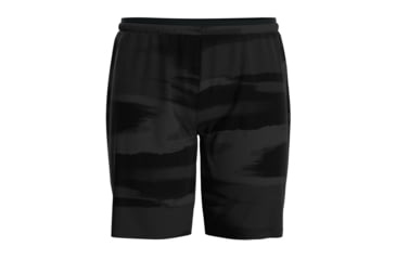 Image of Smartwool Active Lined 8in Short - Mens, Black Horizon Print, 2XL, SW016966L541-XXL