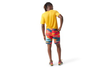 Image of Smartwool Active Lined 8in Short - Mens, Carnival Horizon Print, Large, SW016966L551-L
