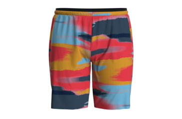 Image of Smartwool Active Lined 8in Short - Mens, Carnival Horizon Print, Medium, SW016966L551-M