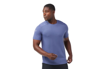 Image of Smartwool Active Mesh Short Sleeve - Mens, Nightfall Blue, Small, SW002293P43100S000