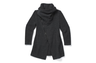 Image of Smartwool Anchor Line Sherpa Asym Coat - Womens, Charcoal, Large, SW016257003-L