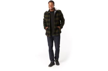 Image of Smartwool Anchor Line Sherpa Shirt Jacket - Mens, Olive, Extra Large, SW019040023-XL
