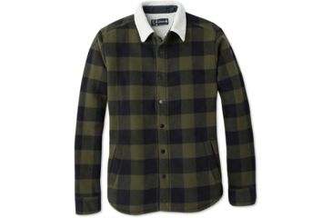 Image of Smartwool Anchor Line Sherpa Shirt Jacket - Mens, Olive, Extra Large, SW019040023-XL