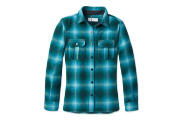Image of Smartwool Anchor Line Shirt Jacket - Womens, Everglade, Extra Small, SW000346B96-XS