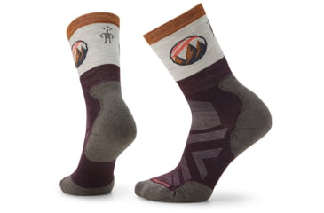 Image of Smartwool Athlete Edition Approach Crew Socks - Womens, Bordeaux, Small, SW0018225901-S
