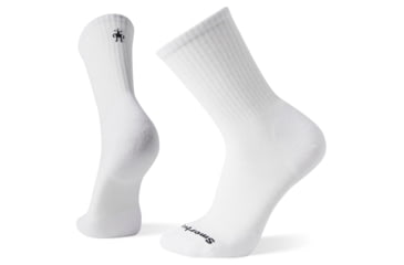 Image of Smartwool Athletic Light Elite Crew Socks, White, Small, SW004099122-S