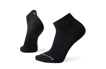 Image of Smartwool Athletic Light Elite Mini Socks, Black, Large, SW004098001-L