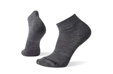 Image of Smartwool Athletic Light Elite Mini Socks, Medium Gray, Large, SW004098052-L
