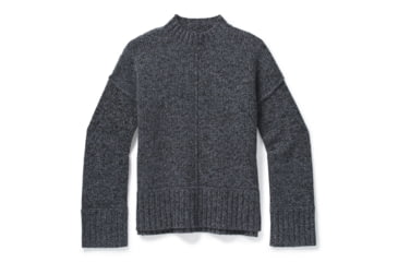Image of Smartwool Bell Meadow Sweater - Womens, Black/Medium Gray Heather Marl, Large, SW016385E94-L