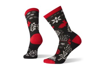 Image of Smartwool Bunny Slope Crew Socks - Womens, Black, Medium, SW003988001-M
