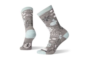 Image of Smartwool Bunny Slope Crew Socks - Womens, Medium Gray, Small, SW003988052-S