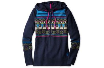 Image of Smartwool Charley Harper Seal Sweater Deep - Womens, Deep Navy Heather, Extra Small, SW000159108XS