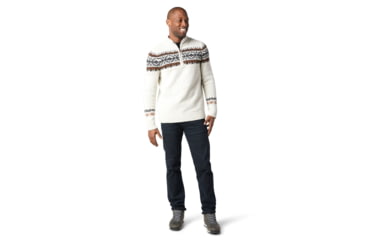 Image of Smartwool CHUP Hansker Half Zip Sweater - Mens, Ash/Light Gray Heather Marl, Medium, SW016423E77-M