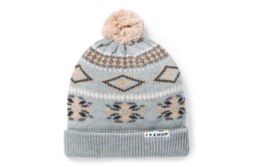 Image of Smartwool CHUP Qoa Pom Beanie, Light Gray Heather, One Size, SW018074545-1FM