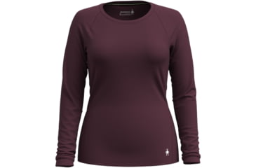 Image of Smartwool Classic All-Season Merino Base Layer Crew - Womens, Eggplant, Large, SW016912L83100L000