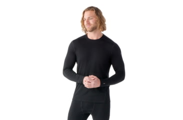 Image of Smartwool Classic All-Season Merino Base Layer Long Sleeve - Mens, Black, 2XL, SW0169520011XXL000