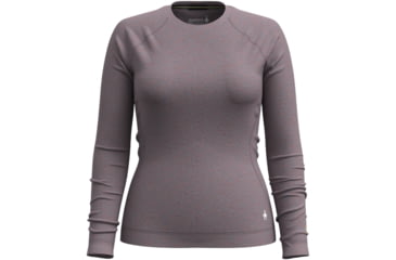 Image of Smartwool Classic Thermal Merino Base Layer Crew - Womens, Chalk Violet Heather, Small, SW016369N81100S000