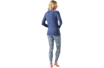 Image of Smartwool Classic Thermal Merino Base Layer Crew - Womens, Nightfall Blue Heather, Medium, SW016369P44100M000
