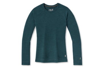 Image of Smartwool Classic Thermal Merino Base Layer Crew - Womens, Twilight Blue Heather, Extra Small, SW016369G751-XS