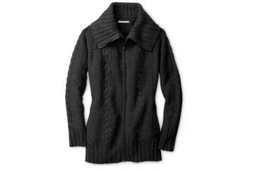 Image of Smartwool Crestone Sweater Jacket - Womens, Charcoal Heather, Small, SW000099010S