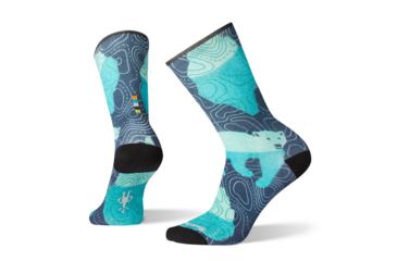 Image of Smartwool Curated Polar Basin Crew Socks - Womens, Multi Color, Medium, SW003920150-M