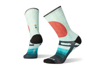 Image of Smartwool Curated Torii Gate Crew Socks - Womens, Multi Color, Medium, SW003913150-M