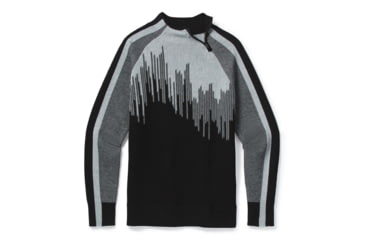 Image of Smartwool Dacono Ski 1/4 Zip Pullover Sweater - Womens, Black, Large, SW016388001-L