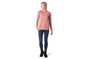 Image of Smartwool Edgewood Crew Sweater - Womens, Canyon Rose Heather, Small, SW016392C93-S