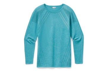 Image of Smartwool Edgewood Crew Sweater - Womens, Wave Blue Heather, Small, SW016392D25-S