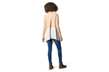 Image of Smartwool Edgewood Wrap Sweater - Womens, Camel Heather, Extra Large, SW016391D99-XL
