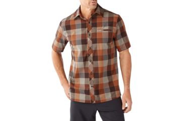 Image of Smartwool Everyday Exploration Retro Plaid SS Shirt Mens, Cardamom, L, SW000330877-L