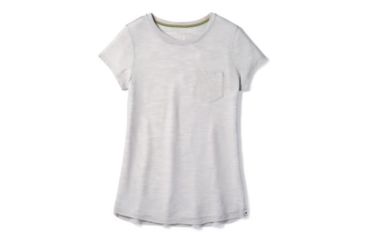 Image of Smartwool Everyday Exploration Slub Short Sleeve Tee - Womens, Ash Heather, Small, SW016186047-S