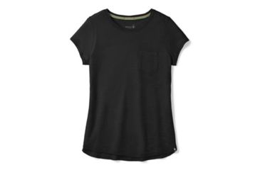 Image of Smartwool Everyday Exploration Slub Short Sleeve Tee - Womens, Black, Small, SW016186001-S