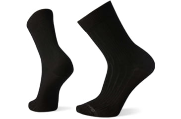 Image of Smartwool Everyday New Basic Rib Crew Socks - Mens, Black, Medium, SW001551001M