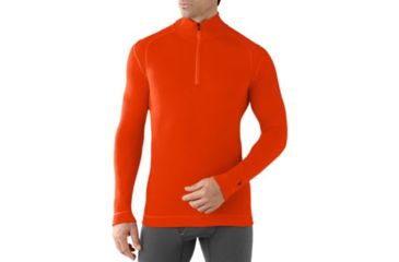 Image of Smartwool Field Edition NTS Mid 250 Zip T - Mens, Bright Orange, 2XL, SW0NP963825XXL