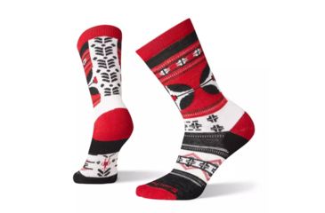 Image of Smartwool Fireside Crew Socks - Womens, Crimson, Medium, SW003940151-M