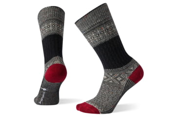 Image of Smartwool Garter Stitch Texture Crew Socks - Womens, Black, Small, SW003939001-S