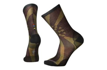 Image of Smartwool Goldflake Print Crew Sock - Men's, Loden, Large SW003829031-L