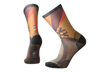 Image of Smartwool Goldflake Print Crew Sock - Men's, Cardamom, Large SW003829877-L
