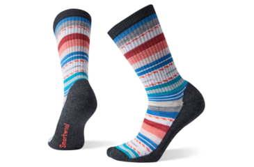 Image of Smartwool Hike Light Margarita Crew Socks - Womens, Black/Multi, Small, SW001396857-S