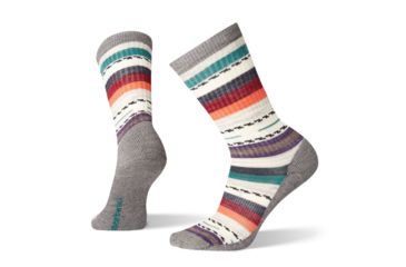 Image of Smartwool Hike Light Margarita Crew Socks - Womens, Medium Gray, Small, SW001396052-S