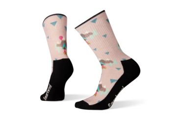 Image of Smartwool Hike Light Under The Stars Print Crew Socks - Womens, Light Gray, Medium, SW001398039-M