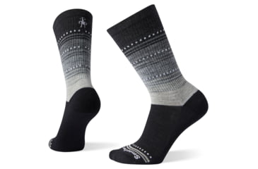 Image of Smartwool Hike Ultra Light Sulawesi Crew Socks - Womens, Black, Medium, SW004033001-M