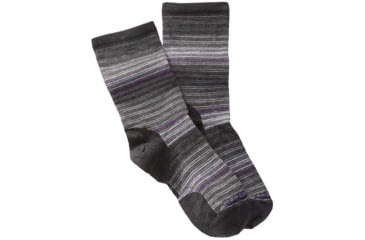Image of Smartwool Horizon Strip Crew Socks - Women's, Charcoal, Large, SW006753003