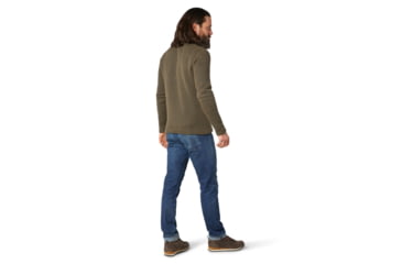 Image of Smartwool Hudson Trail Fleece Half Zip Sweater - Mens, Military Olive, Small, SW016216D11-S